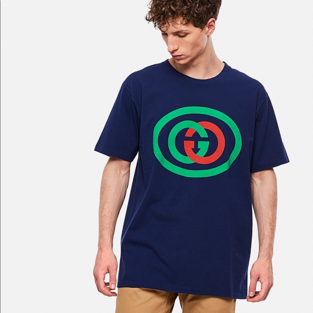 GUCCI XS & MED GG OVAL VINTAGE TEE UNISEX